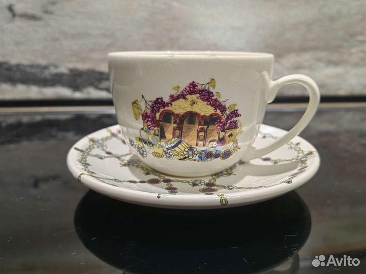 Чайная пара лфз кобальтовая сетка