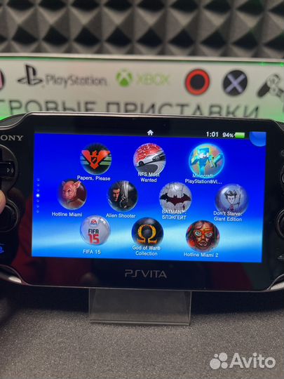 Sony ps Vita прошита + 128гб + 39 игр