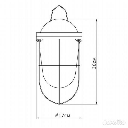 Подвесной светильник Владасвет нсп, E27, 200 Вт