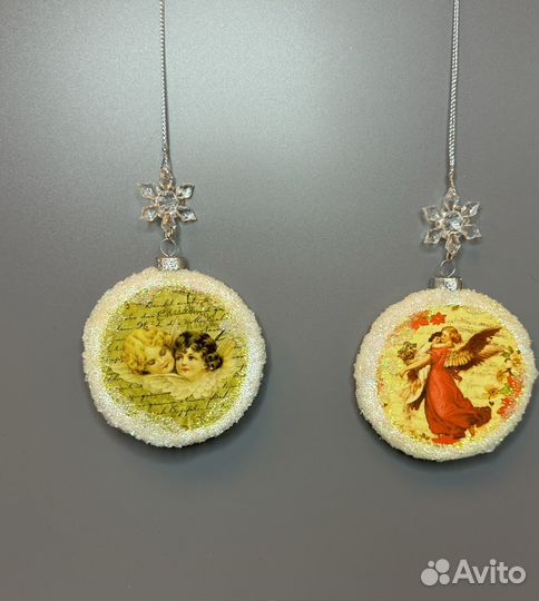 Новогодние игрушки ручной работы на ёлку