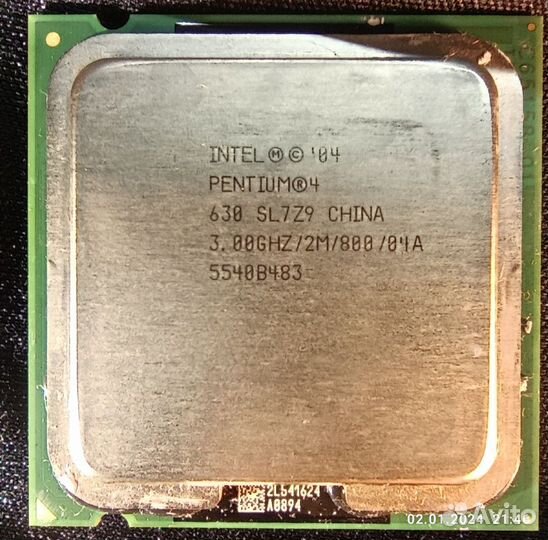 Процессор intel pentium 4
