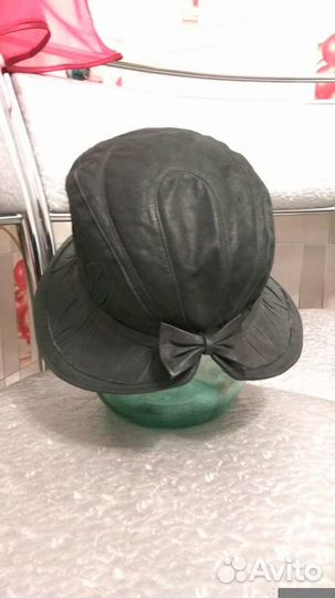 Шляпа кожаная (нат.крек)