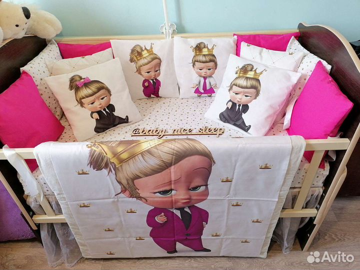 Бортики в кроватку в наличии и под заказ (комплект