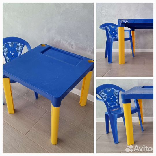 Детская мебель стульчик и столик