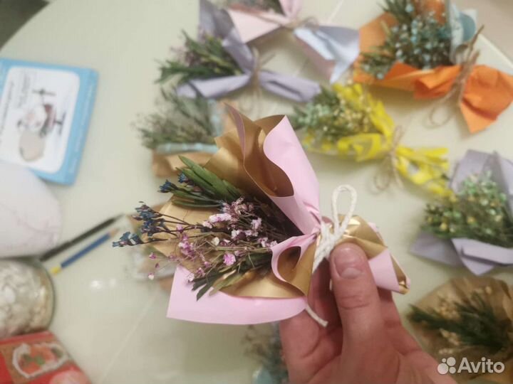 Букетик мини из сухоцвета