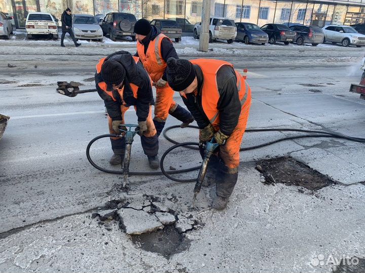 Отбойные молотки, компрессор, бетоноломы. Продувка