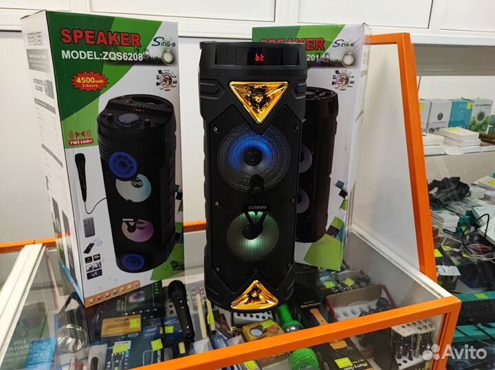 Колонка беспроводная, с караоке, новая