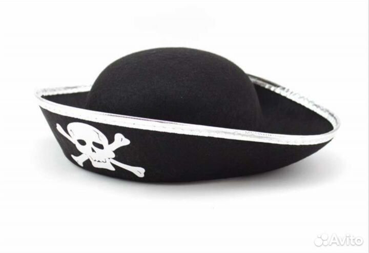 Шляпа пирата, аксессуары пиратской вечеринки