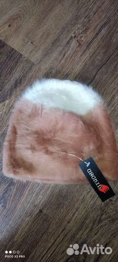 Шапка из ангоры, шарф