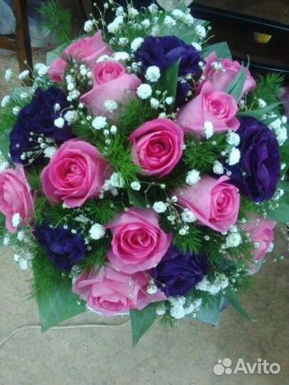 Цветы розы букет