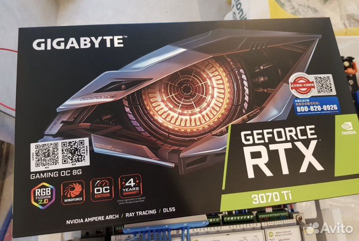 Видеокарта gigabyte RTX 3070Ti
