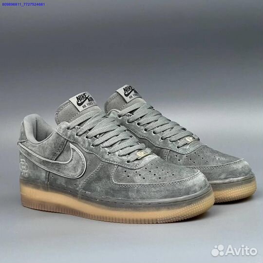 Кроссовки Nike Air Force 1 Серые (Арт.50201)