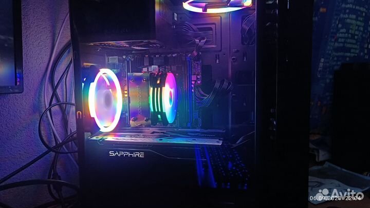 Игровой компьютер 16яд 3.5гц+MsiRx580 8g+16озу+nvm