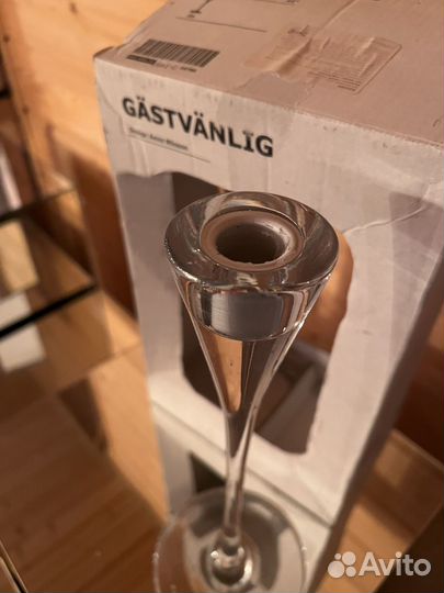 Стеклянные подсвечники