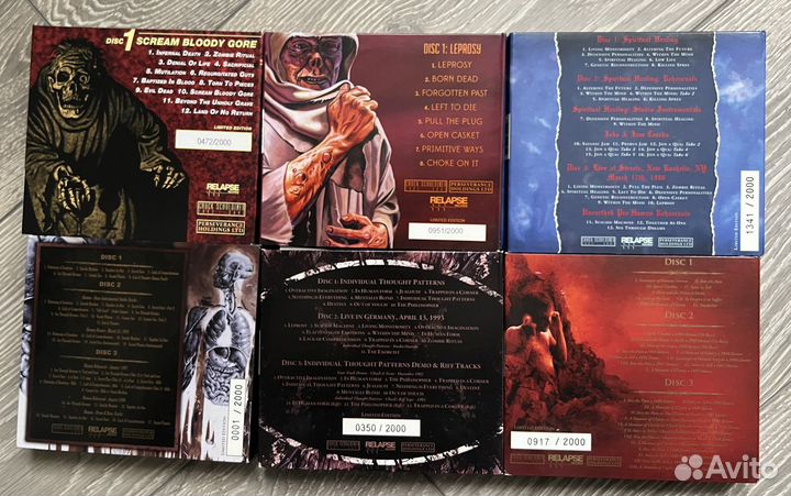 Дискогравия Death юбилейные издания