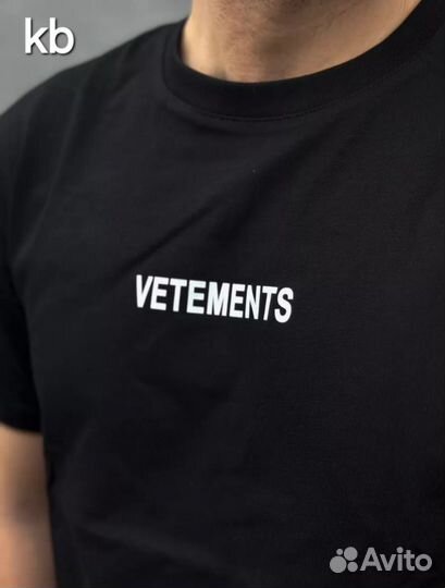 Футболка мужская Vetements Black