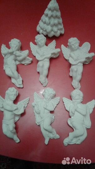 Статуэтки, фигурки, медальоны: ангелы, животные