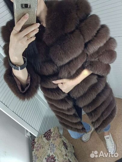 Шуба из песца новая