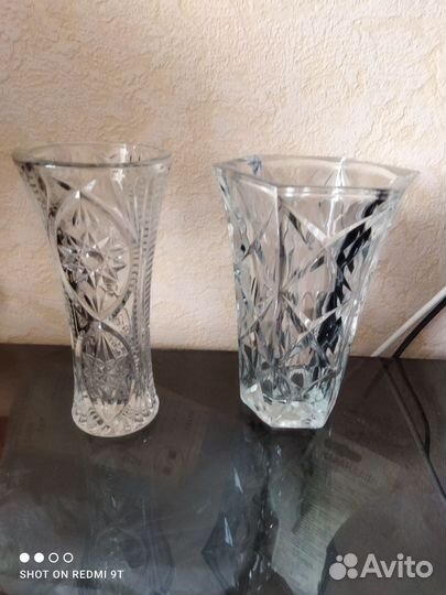 Вазы хрустальные для цветов 18см