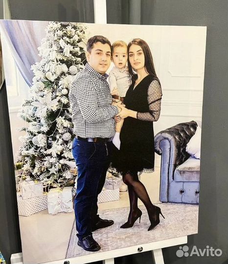 Печать фото на холсте, портреты и картины