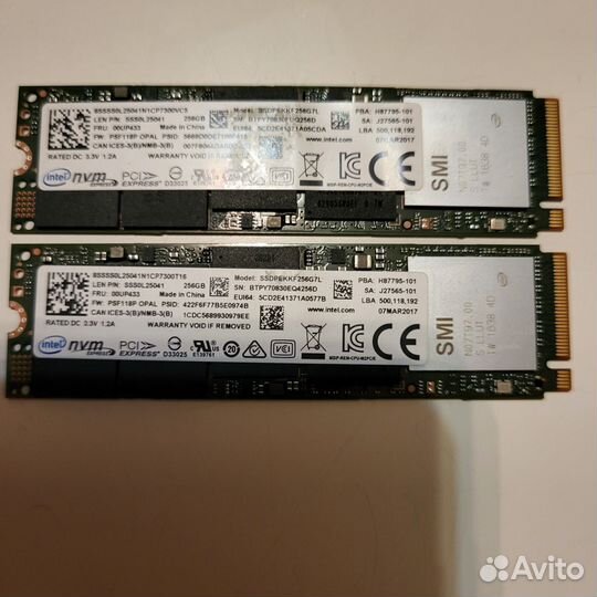 Ssd m2 nvme 256gb intel