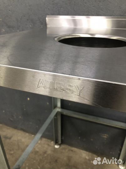 Стол для отходов из нержавеющей стали 60х60