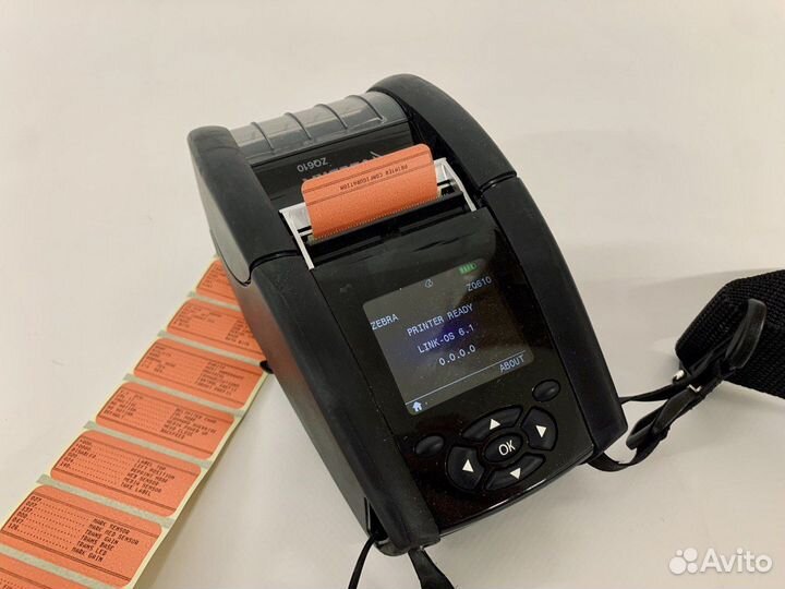 Мобильный термопринтер этикеток Zebra ZQ610