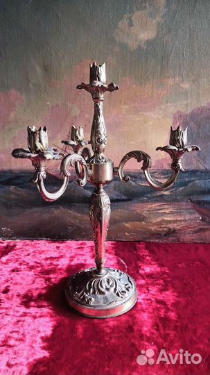 Бронзовый подсвечник на 4 свечи. 1960-70 года