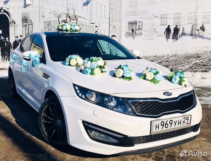 Свадебные украшения, украшения на машину