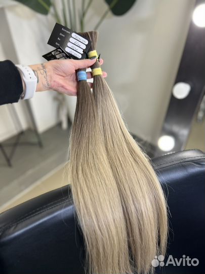 Волосы омбре 60 см наращивания