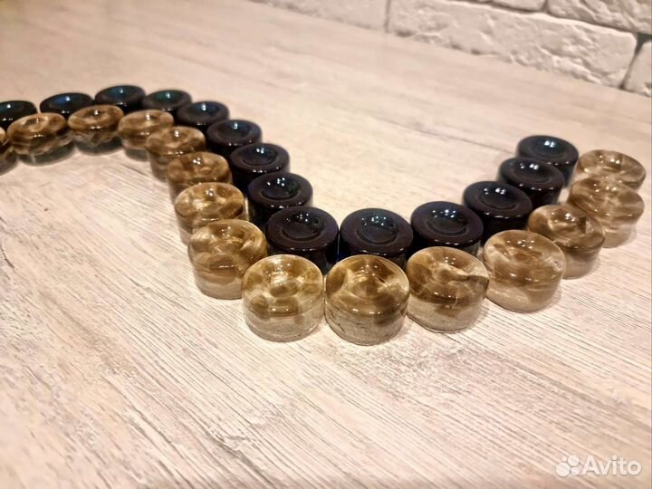 Фишки для нард из смолы, комплект