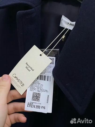 Пальто mango шерсть