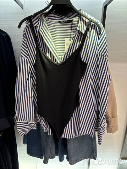 Боди Zara черный размер М