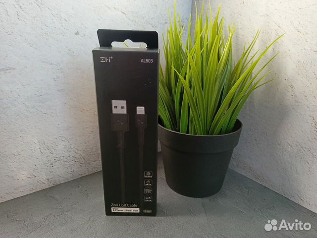 Кабель ZMI Magnet USB Lightning Apple Cable 1m Чер