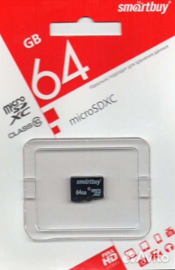 Карта памяти MicroSD 64gb