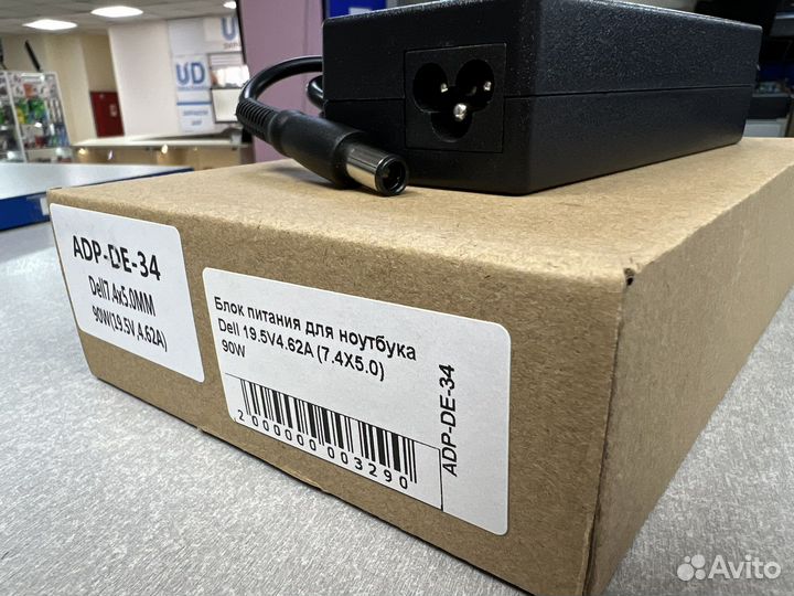Блок питания для ноутбука Dell 19.5v 4.62a 90w нов