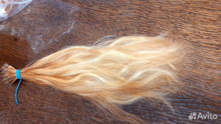 Волосы для наращивания детские блонд