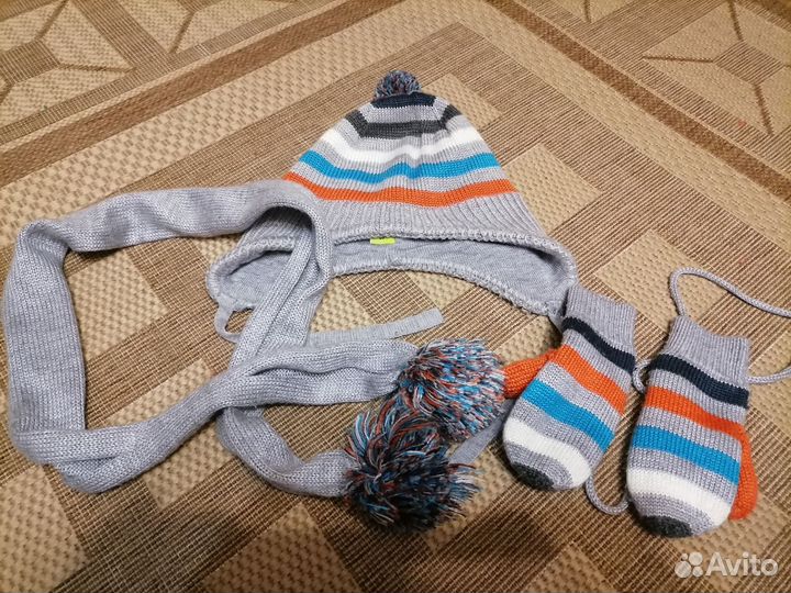 Комплект (шапка, шарф, варежки)