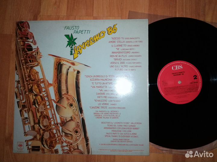 Fausto Papetti – Saxremo 86