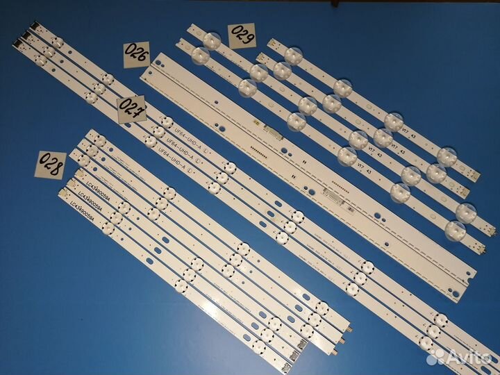 Комплекты LED подсветки для тв арт.026-029