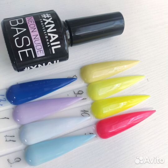 Цветная каучуковая база новая, набор 8шт