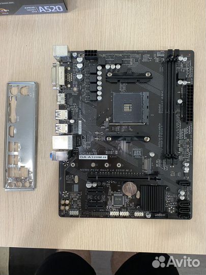 Материнская плата am4 gigabyte ga320m-h