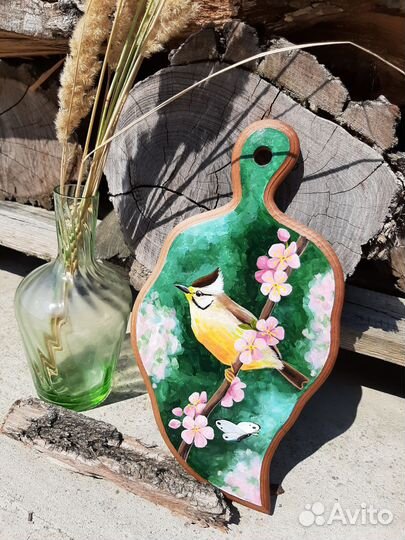 Доска с ручной росписью