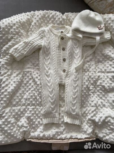 Зимний конверт на выписку для новорожденного