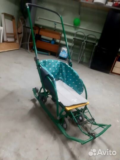 Детские санки с колесами