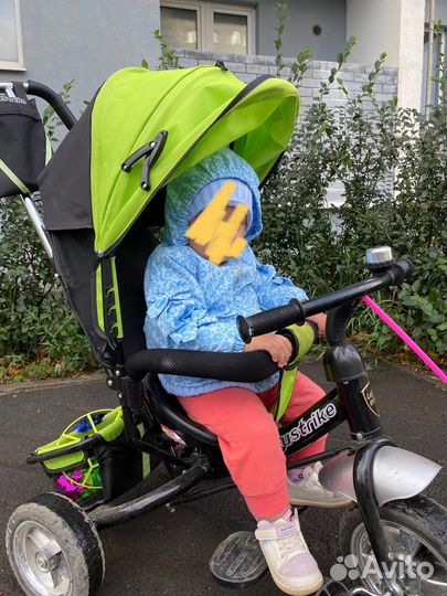 Велосипед коляска с ручкой