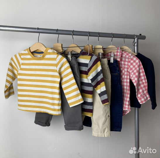 Фирменные вещи пакетом мальчику 74/80 hm zara