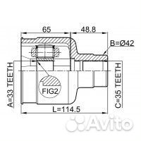 ШРУС внутр.правый 33х42х35 (Ford Mondeo GE 2000-20