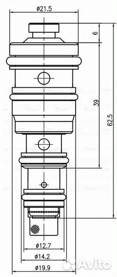 Клапан регулирующий компрессора кондиционера Luzar
