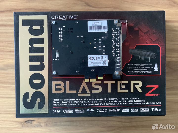 Звуковая карта Creative sound blaster Z SE